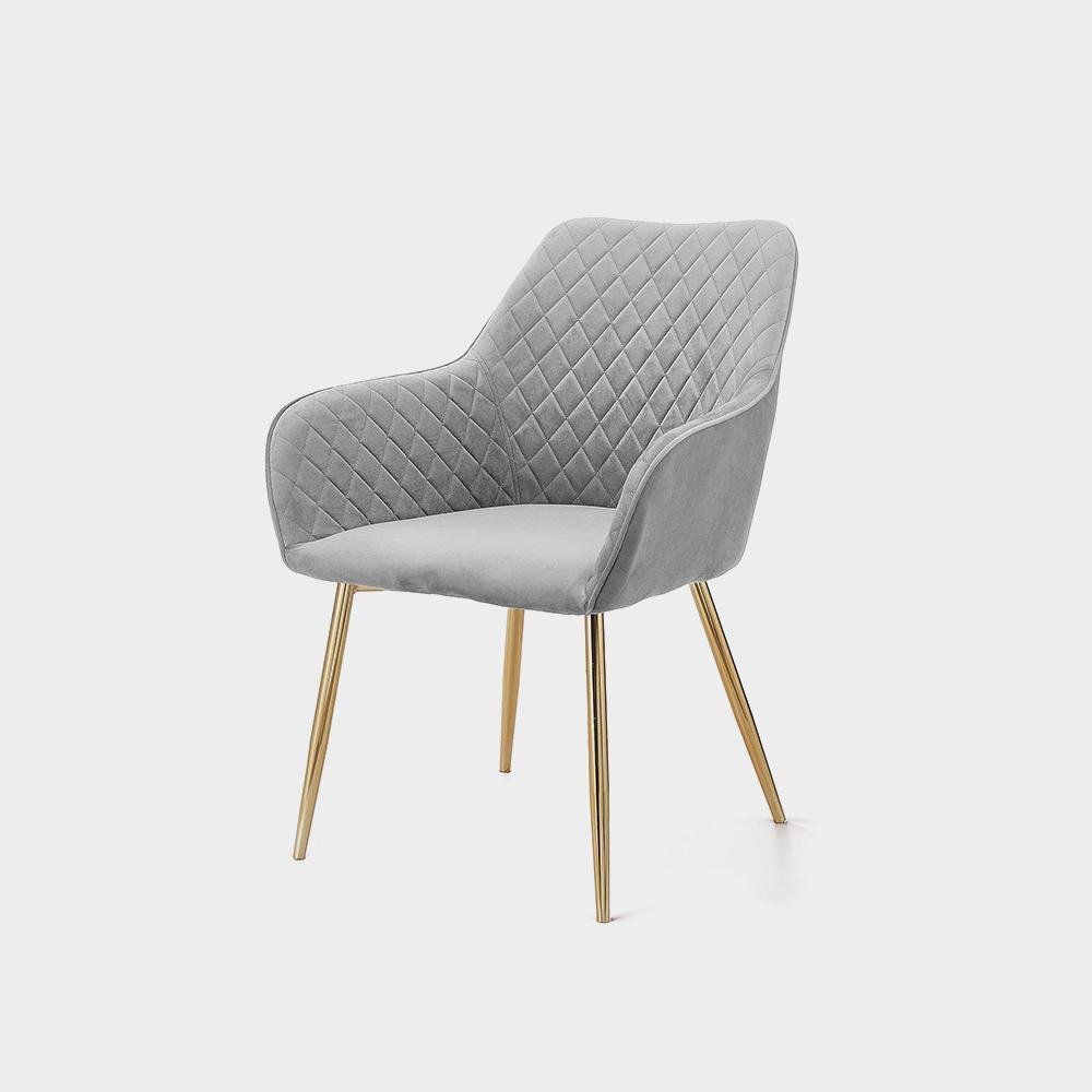 Angela Luxury Modern Restaurant Dining Chair Nordic Upholstered Fabric Velvet Imagen 2