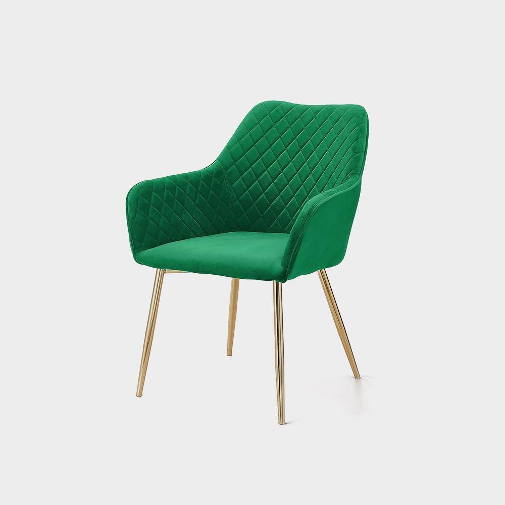 Angela Luxury Modern Restaurant Dining Chair Nordic Upholstered Fabric Velvet Imagen 4