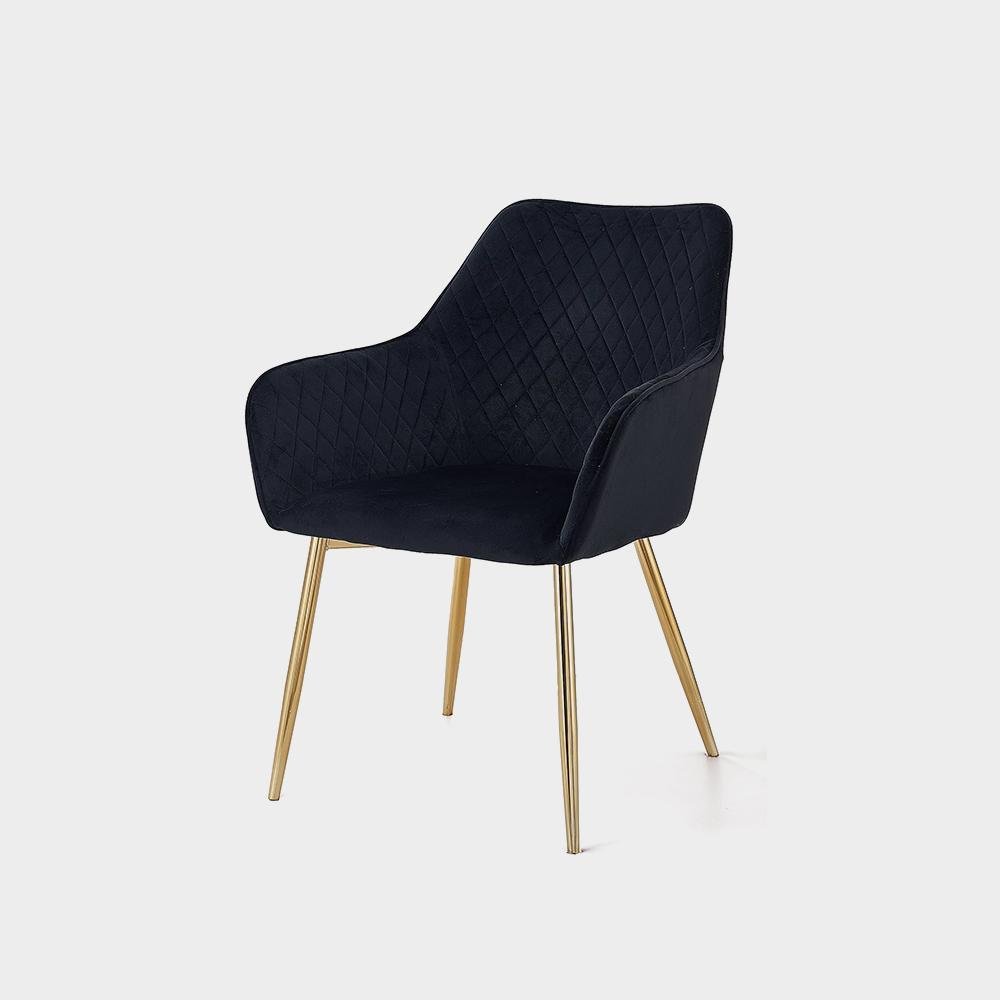 Angela Luxury Modern Restaurant Dining Chair Nordic Upholstered Fabric Velvet Imagen 6