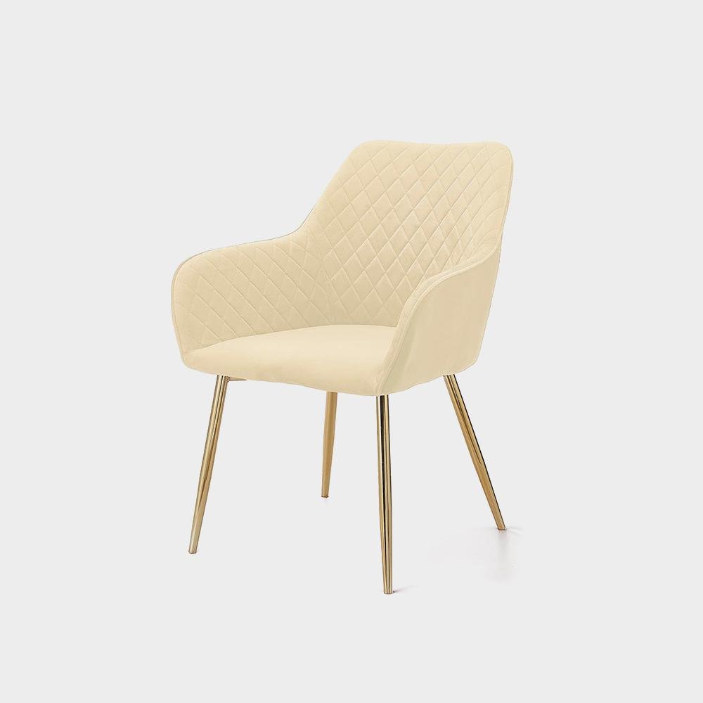 Angela Luxury Modern Restaurant Dining Chair Nordic Upholstered Fabric Velvet Imagen 3
