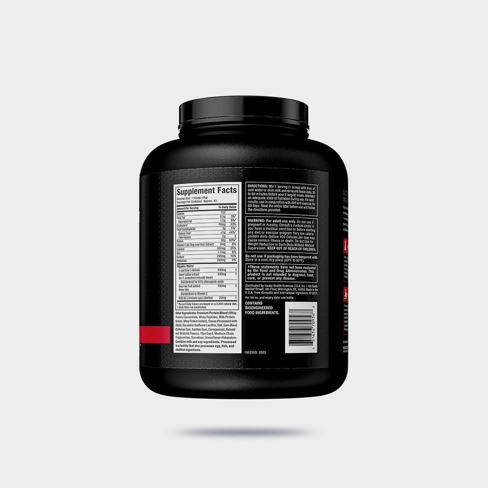 Nitro Tech, Ripped, Ultimate Protein Weight Loss Formula, Chocolate Fudge Brownie Imagen 3