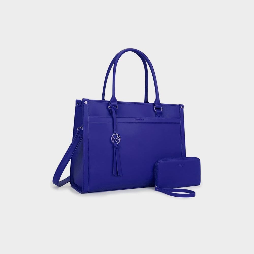 Missnine Laptop Tote Bag Canvas Laptop Bag 15 6 inch Work Shoulder Bags Casual Briefcase Handbag Imagen 2